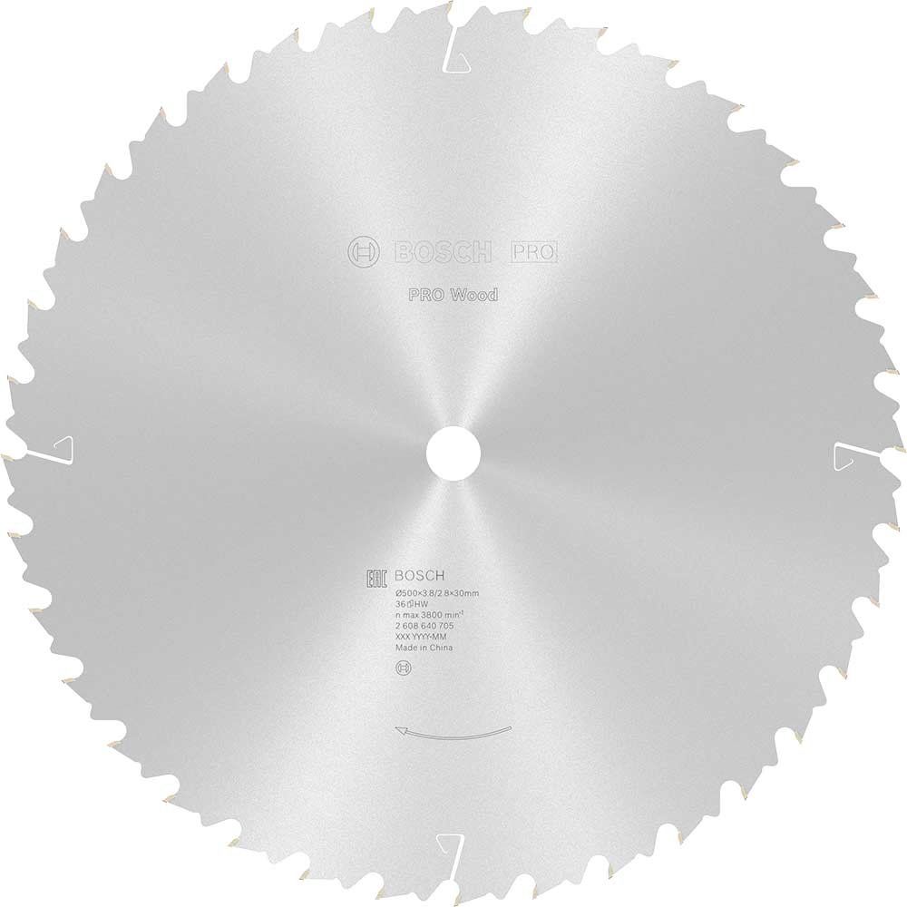 Bosch PRO Wood Cutting Table Saw Blade 500mm 36T 30mm - Image 1
