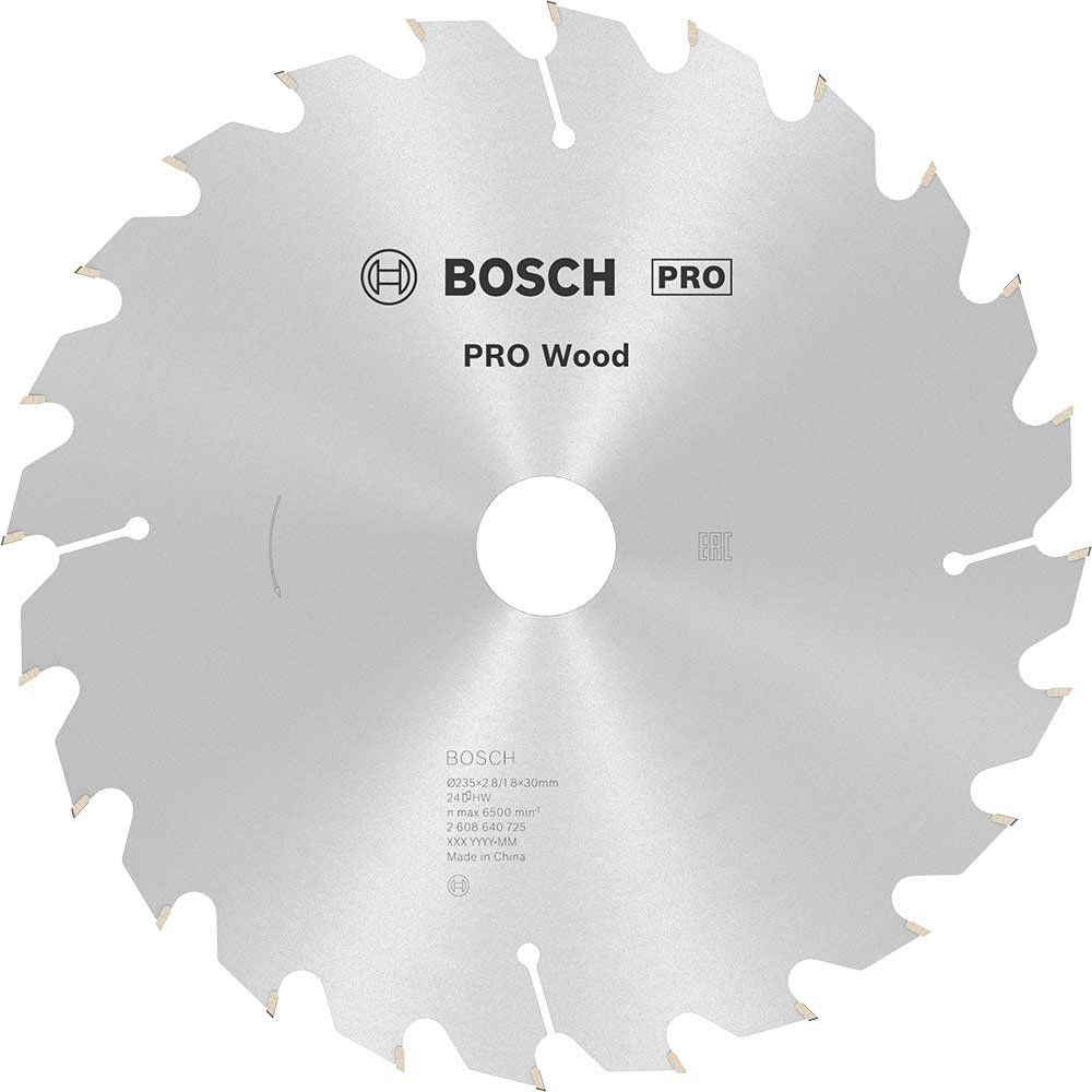 Bosch PRO Optiline Wood Cutting Saw Blade 235mm 24T 30mm - Image 1
