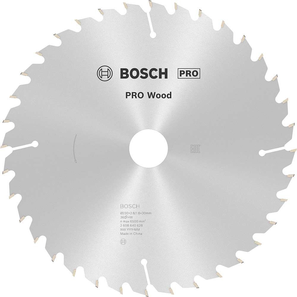Bosch PRO Optiline Wood Cutting Saw Blade 230mm 36T 30mm - Image 1