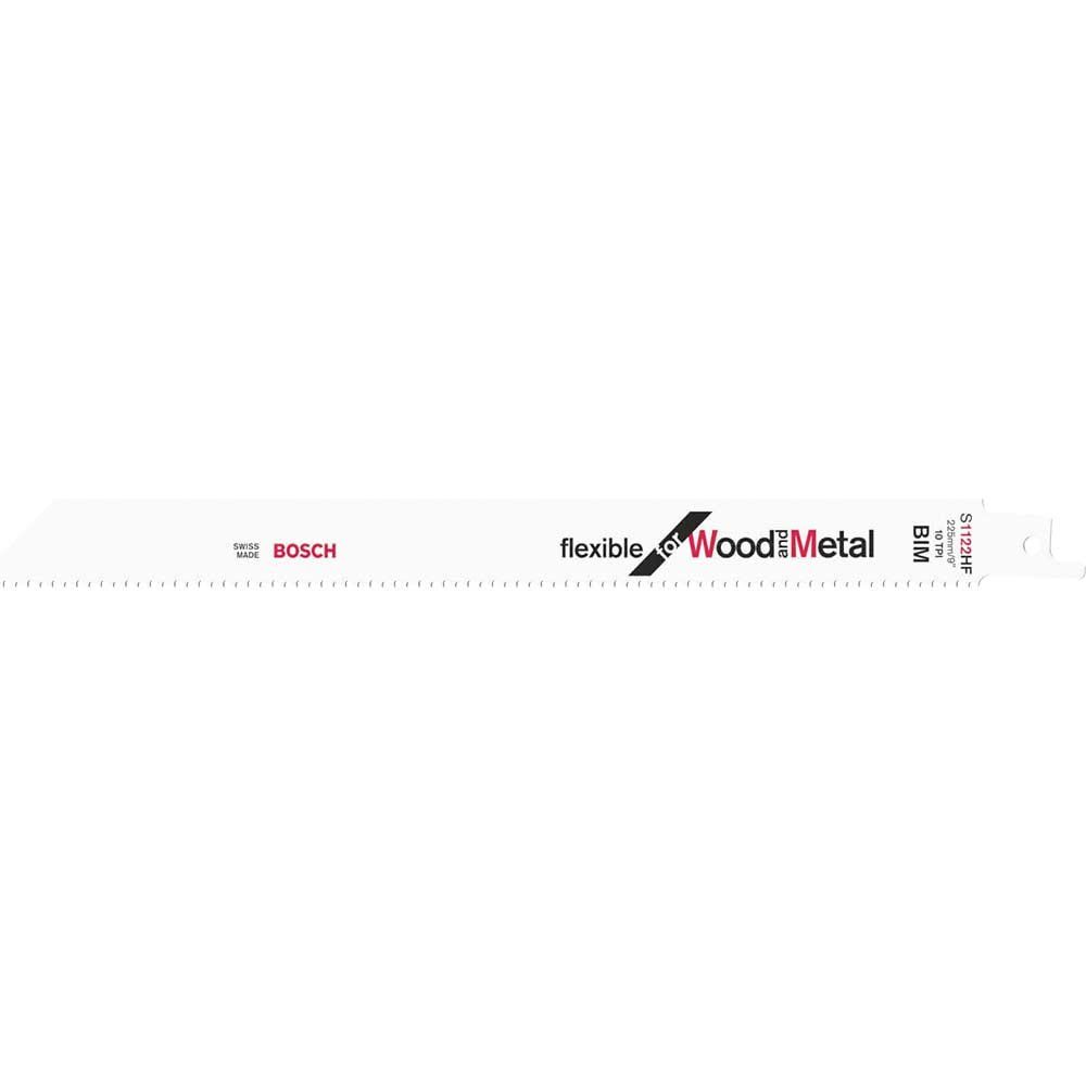 Bosch S1122HF Wood and Metal Cutting Reciprocating Sabre Saw Blades Pack of 100 - Image 1