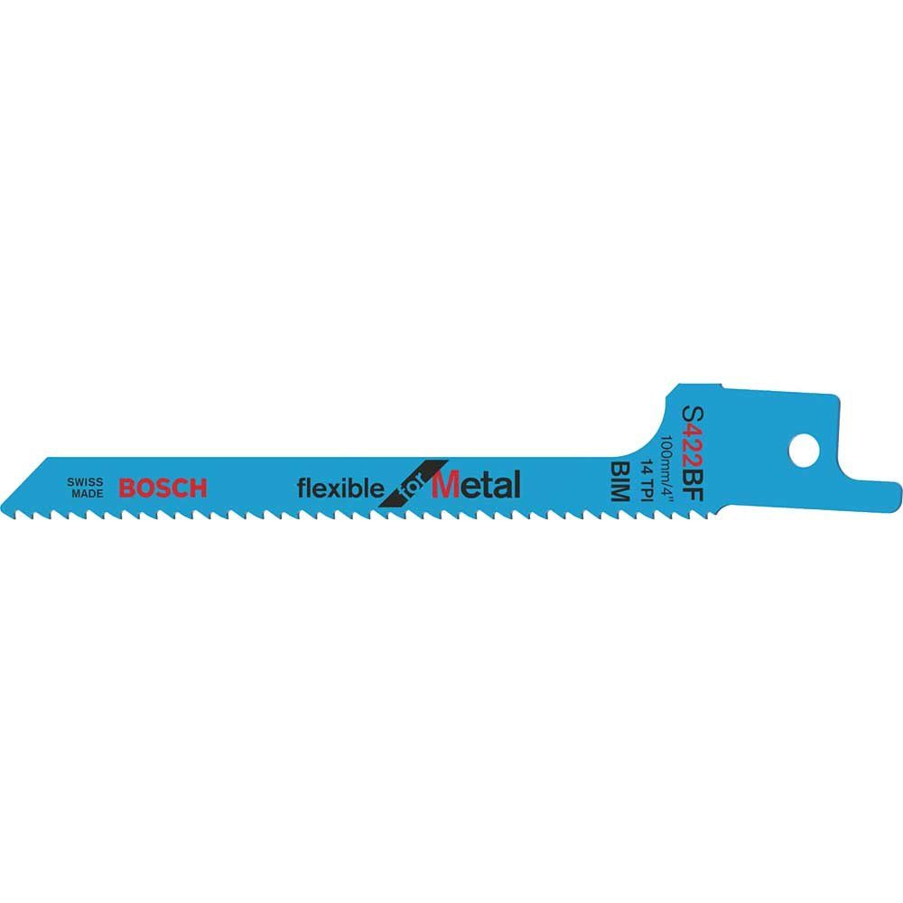 Bosch S422BF Metal Cutting Reciprocating Sabre Saw Blades Pack of 5 - Image 1
