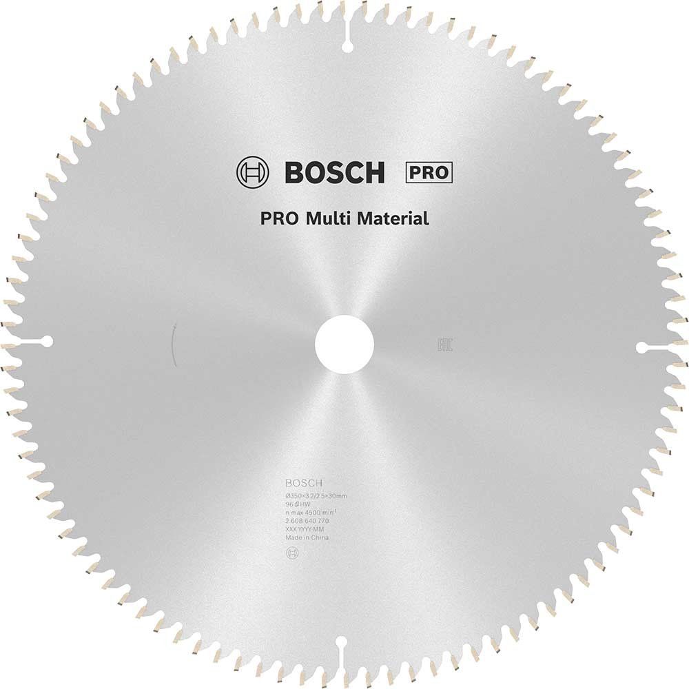 Bosch PRO Multi Material Cutting Mitre and Table Saw Blade 350mm 90T 30mm - Image 1