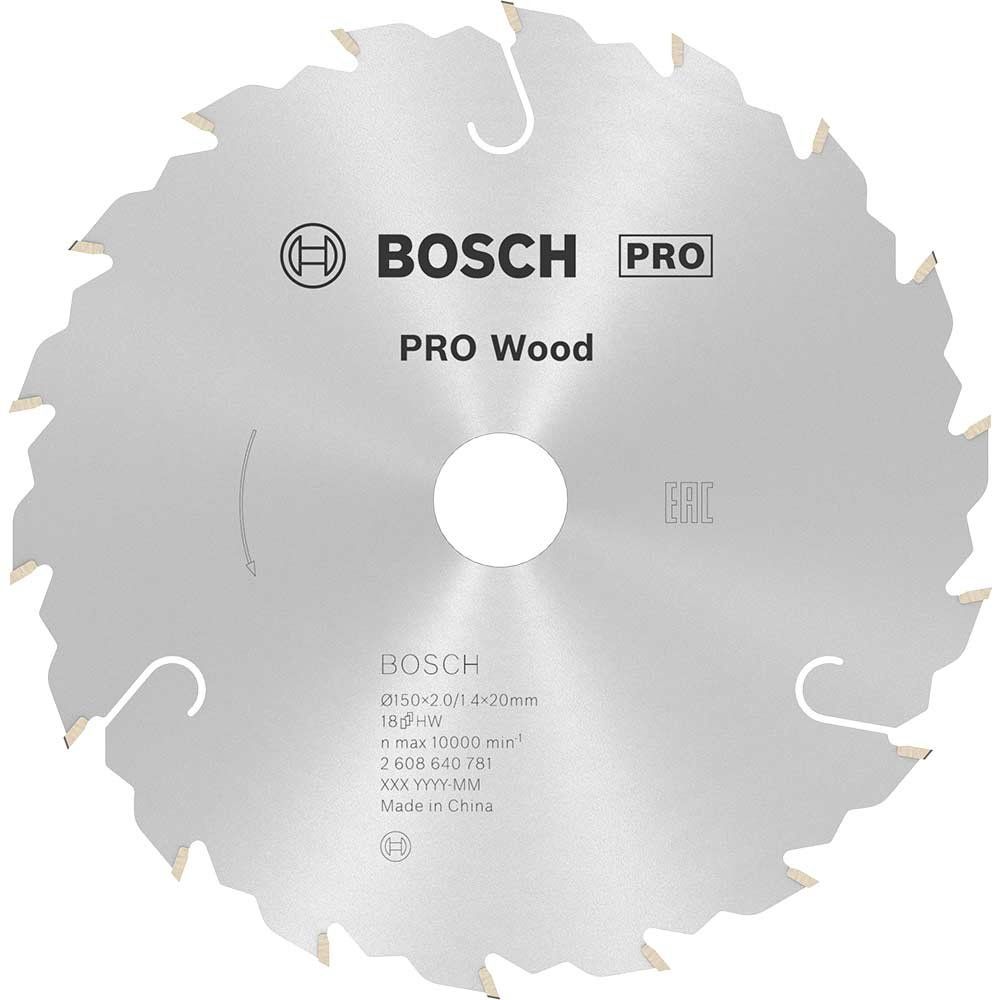Bosch PRO Speedline Wood Cutting Saw Blade 150mm 18T 20mm - Image 1