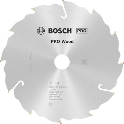 Bosch PRO Speedline Wood Cutting Saw Blade 160mm 12T 20mm