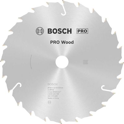 Bosch PRO Speedline Wood Cutting Saw Blade 190mm 24T 20mm