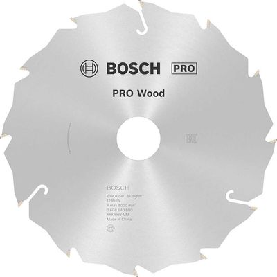 Bosch PRO Speedline Wood Cutting Saw Blade 190mm 12T 30mm
