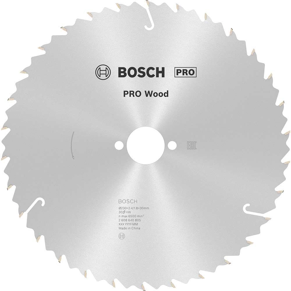 Bosch PRO Speedline Wood Cutting Saw Blade 230mm 30T 30mm - Image 1
