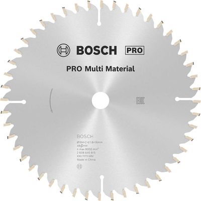 Bosch PRO Multi Material Cutting Mitre and Table Saw Blade 184mm 48T 16mm