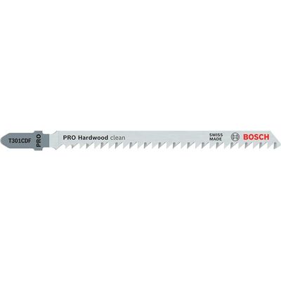 Bosch PRO T301 CDF Hard Wood Cutting Jigsaw Blades Pack of 5