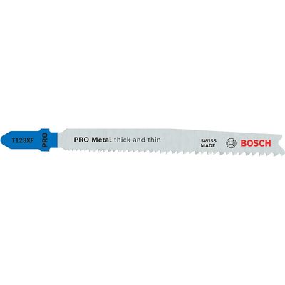 Bosch PRO T123 XF Progressor Metal Cutting Jigsaw Blades Pack of 100