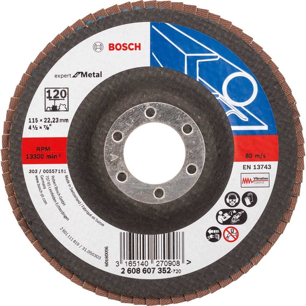 Bosch EXPERT X551 for Metal Flap Disc 115mm 120g Pack of 1 - Image 1