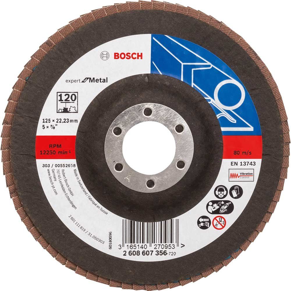 Bosch EXPERT X551 for Metal Flap Disc 125mm 120g Pack of 1 - Image 1