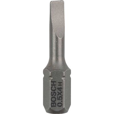 Bosch Extra Hard Slotted Screwdriver Bit 4mm 25mm Pack of 3