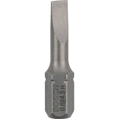 Bosch Extra Hard Slotted Screwdriver Bit 4.5mm 25mm Pack of 3