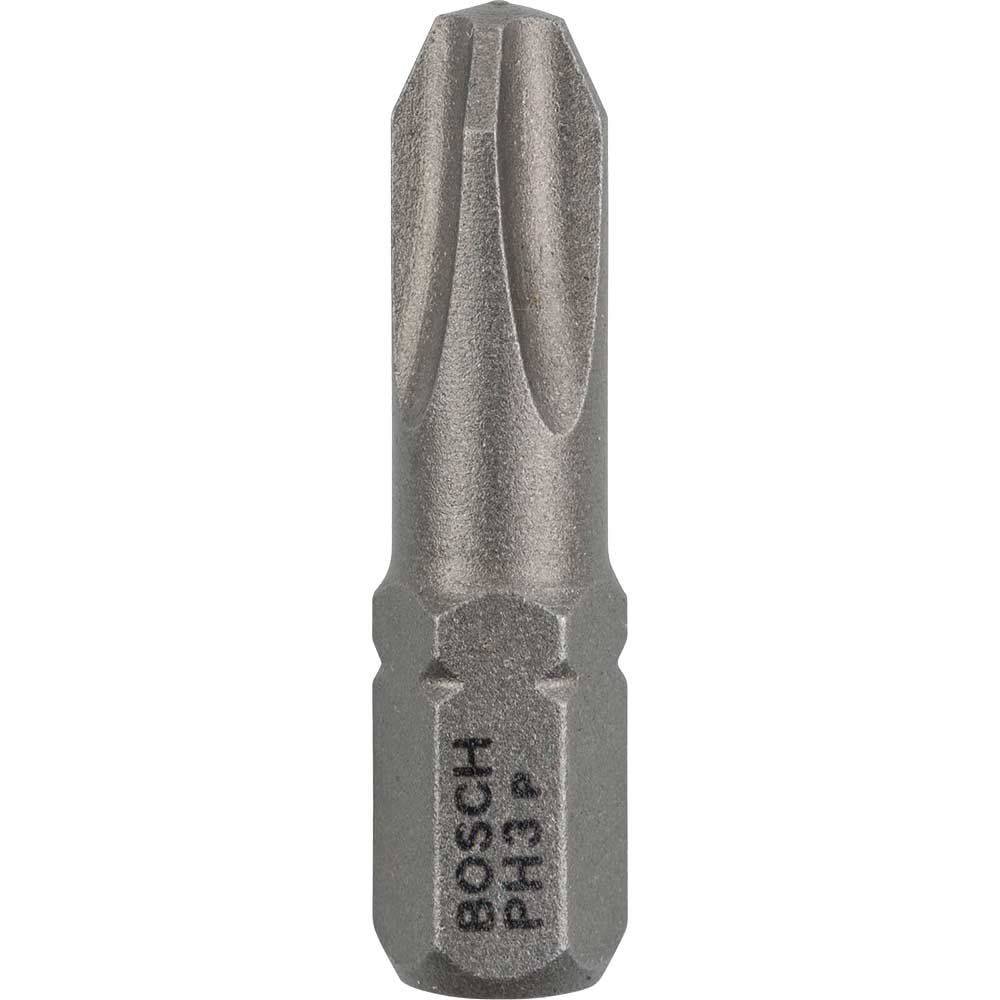 Bosch Extra Hard Phillips Screwdriver Bits PH3 25mm Pack of 25 - Image 1