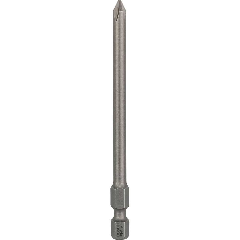 Bosch Extra Hard Phillips Screwdriver Bits PH1 89mm Pack of 3 - Image 1