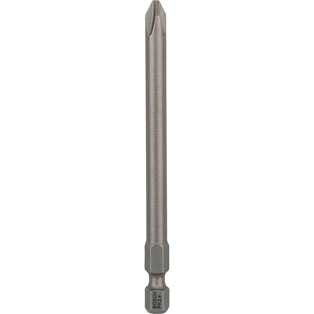 Bosch Extra Hard Phillips Screwdriver Bits PH2 89mm Pack of 3 - Image 1