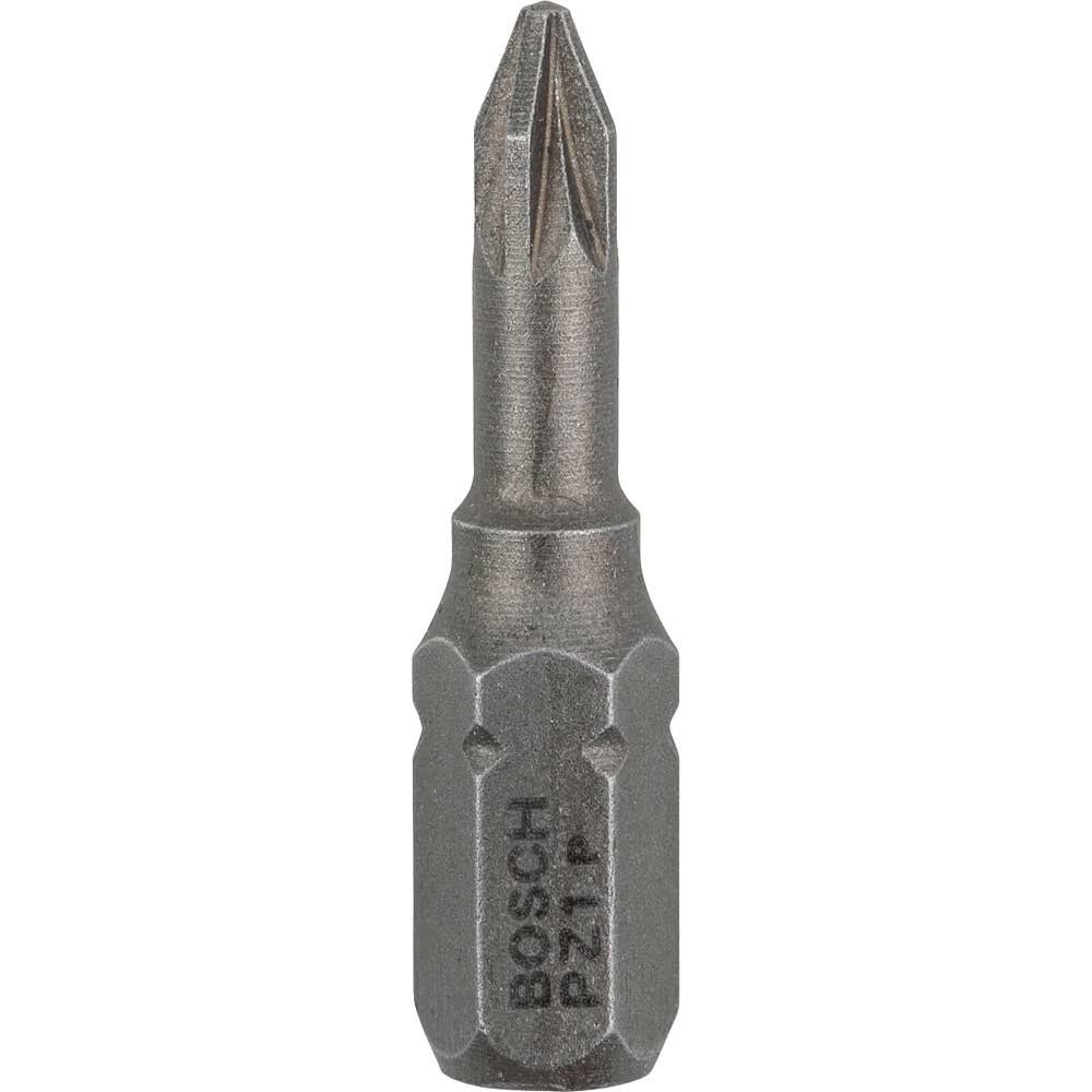 Bosch Extra Hard Pozi Screwdriver Bits PZ1 25mm Pack of 3 - Image 1