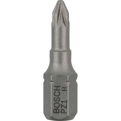 Bosch Extra Hard Pozi Screwdriver Bits PZ1 25mm Pack of 25