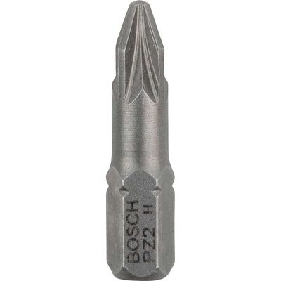 Bosch Extra Hard Pozi Screwdriver Bits PZ2 25mm Pack of 3