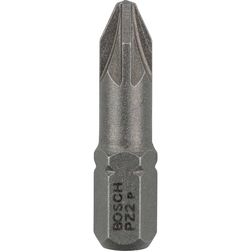 Bosch Extra Hard Pozi Screwdriver Bits PZ2 25mm Pack of 25 - Image 1