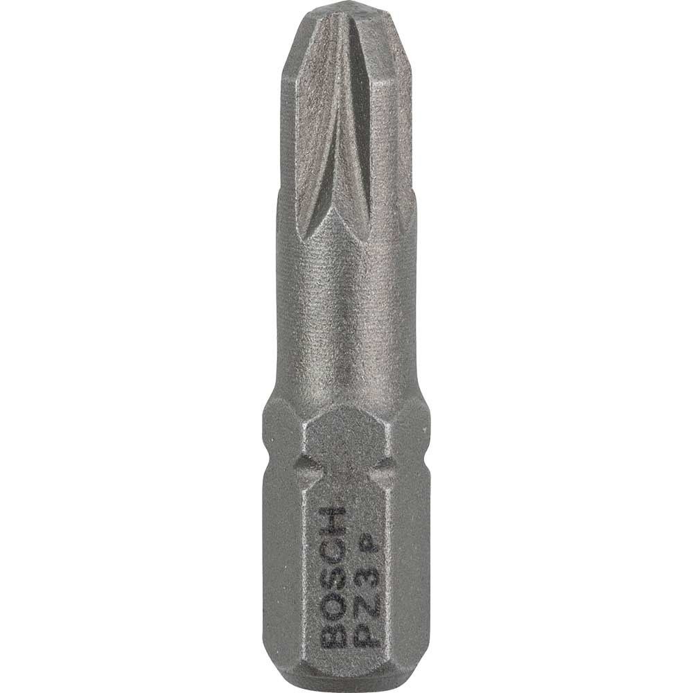 Bosch Extra Hard Pozi Screwdriver Bits PZ3 25mm Pack of 10 - Image 1
