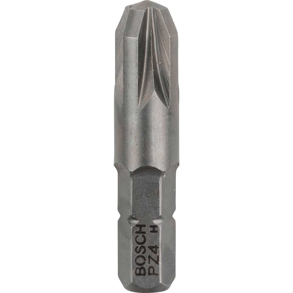 Bosch Extra Hard Pozi Screwdriver Bits PZ4 32mm Pack of 3 - Image 1