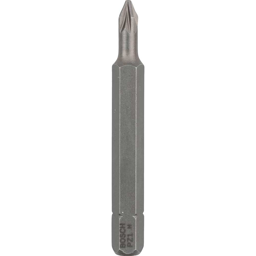 Bosch Extra Hard Pozi Screwdriver Bits PZ1 50mm Pack of 3 - Image 1
