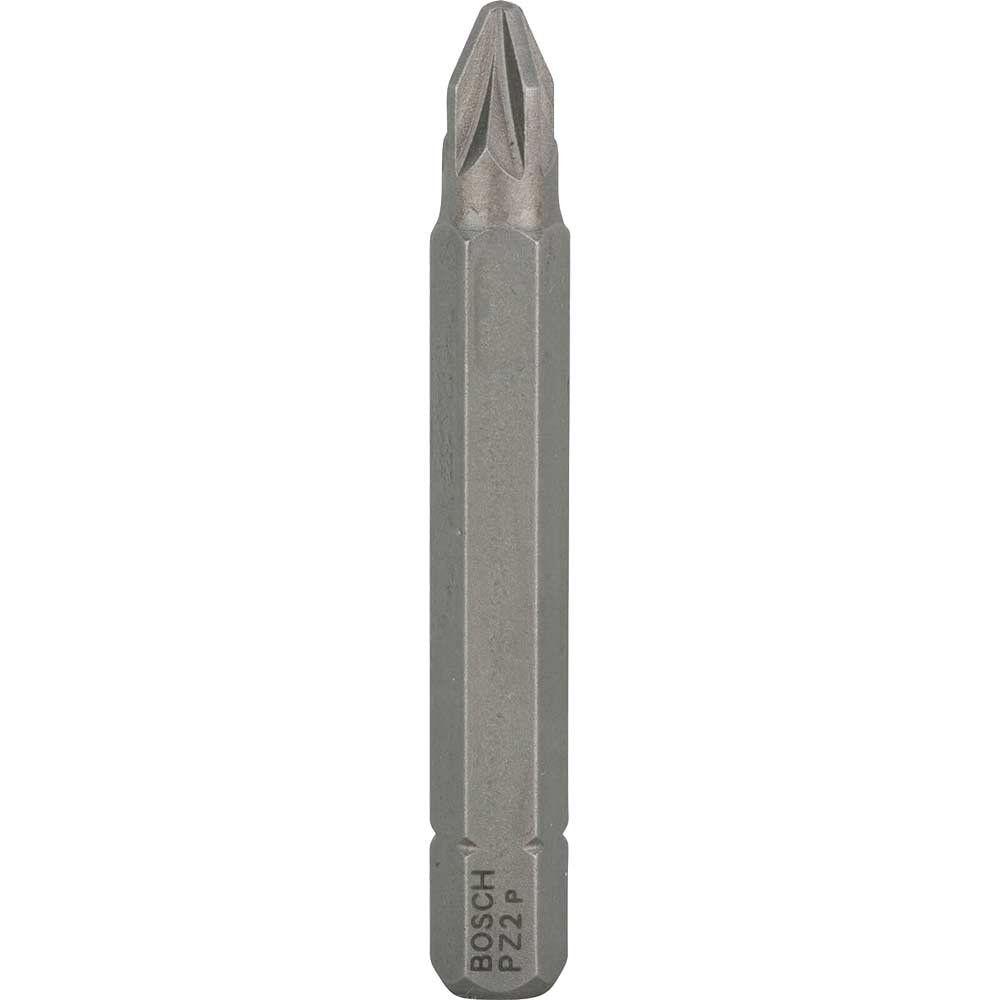 Bosch Extra Hard Pozi Screwdriver Bits PZ2 50mm Pack of 3 - Image 1