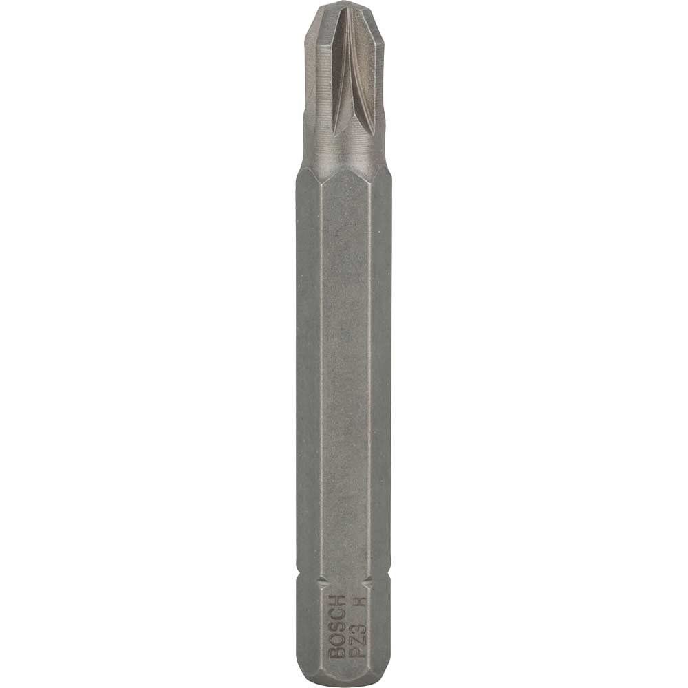 Bosch Extra Hard Pozi Screwdriver Bits PZ3 50mm Pack of 3 - Image 1