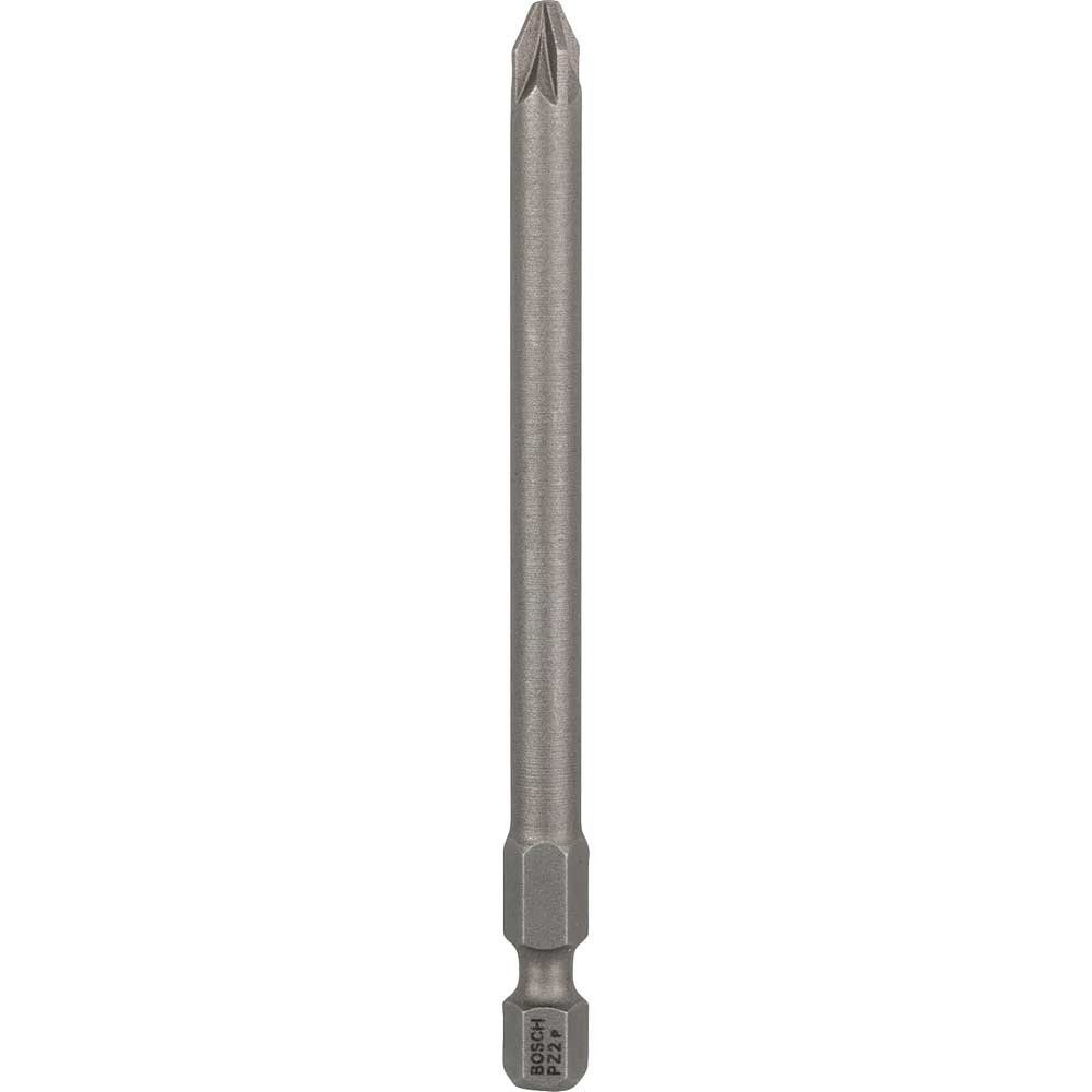 Bosch Extra Hard Pozi Screwdriver Bits PZ2 89mm Pack of 3 - Image 1