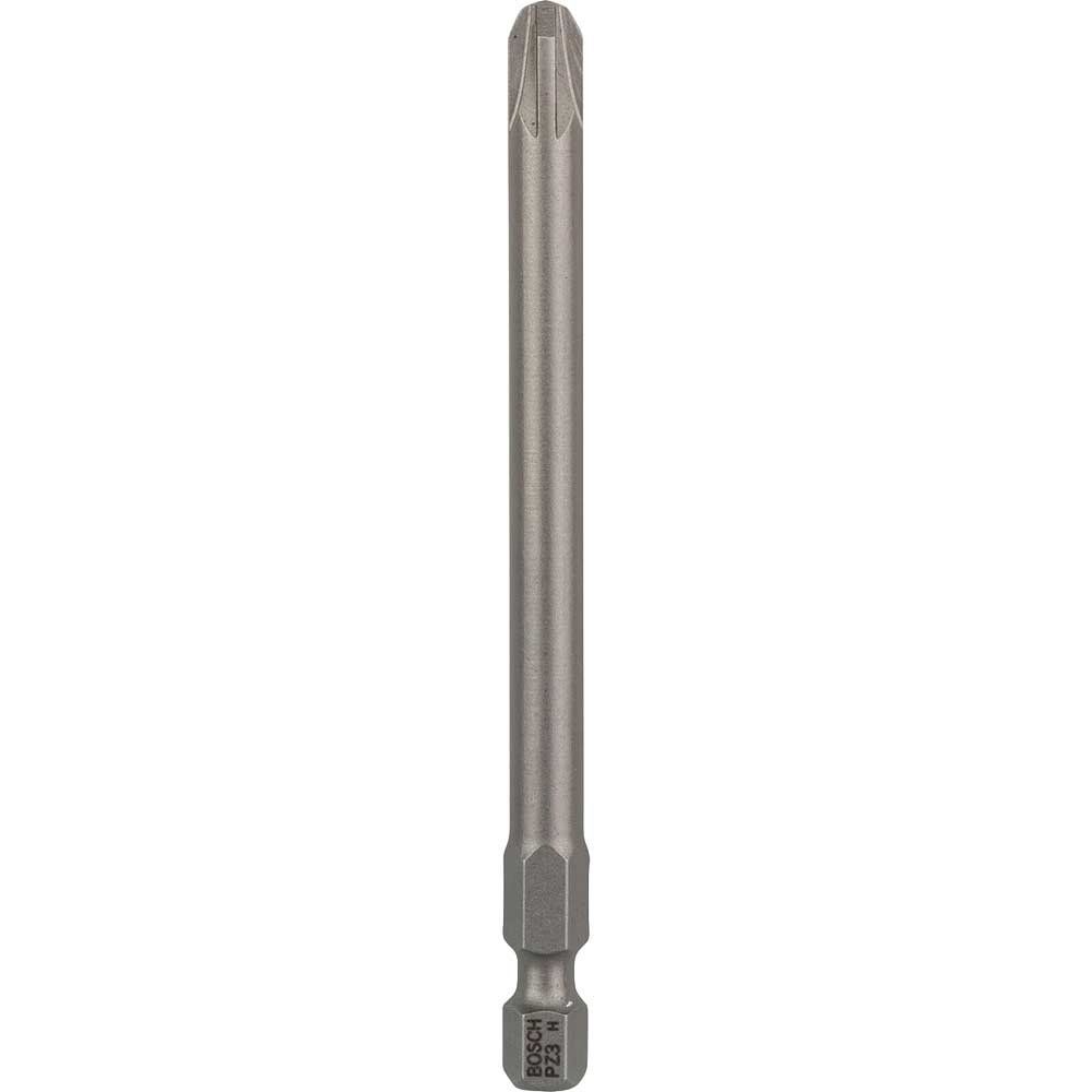 Bosch Extra Hard Pozi Screwdriver Bits PZ3 89mm Pack of 3 - Image 1
