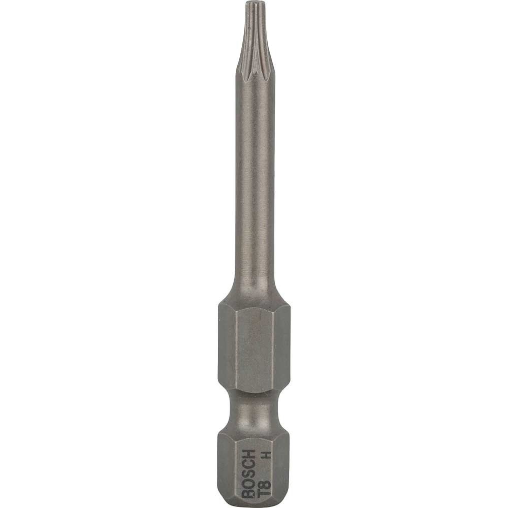 Bosch Extra Hard Torx Screwdriver Bit T8 50mm Pack of 1 - Image 1