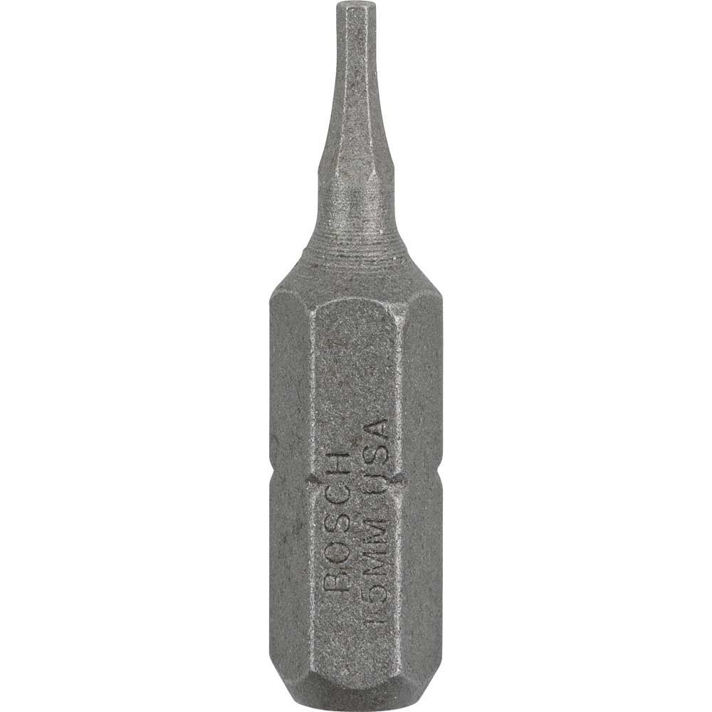 Bosch Hex Extra Hard Screwdriver Bit Hex 1.5mm 25mm Pack of 3 - Image 1