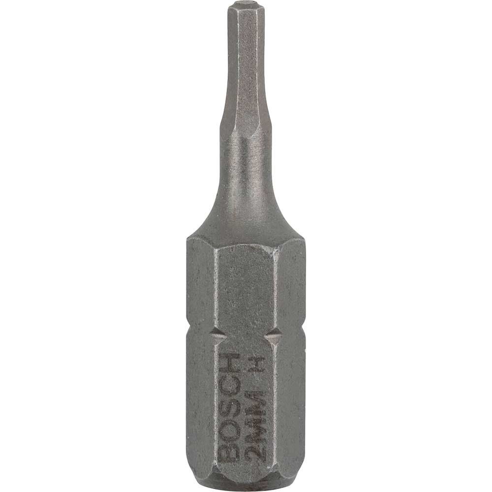Bosch Hex Extra Hard Screwdriver Bit Hex 2mm 25mm Pack of 3 - Image 1