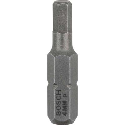 Bosch Hex Extra Hard Screwdriver Bit Hex 4mm 25mm Pack of 3