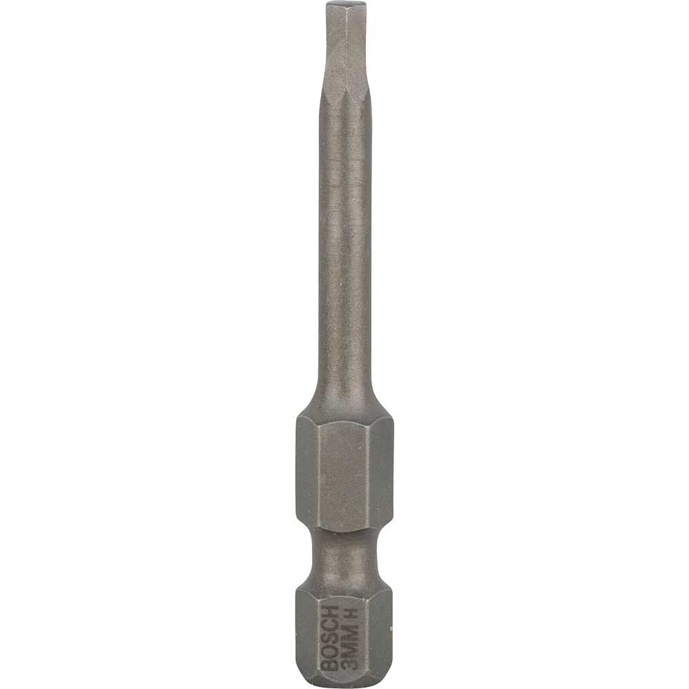 Bosch Hex Extra Hard Screwdriver Bit Hex 3mm 50mm Pack of 3 - Image 1