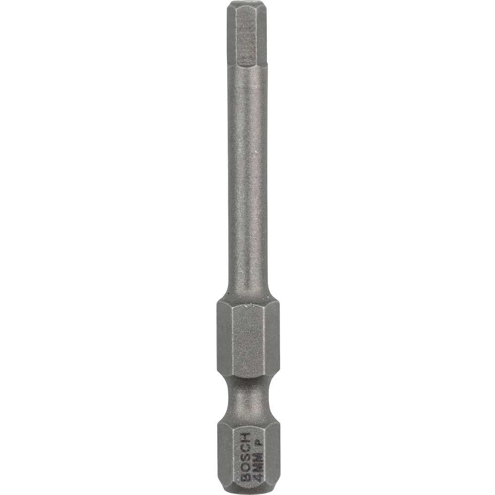 Bosch Hex Extra Hard Screwdriver Bit Hex 4mm 50mm Pack of 3 - Image 1