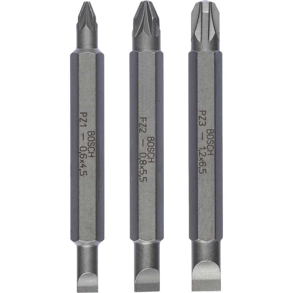 Bosch 3 Piece Double Ended Screwdriver Bit Set - Image 1