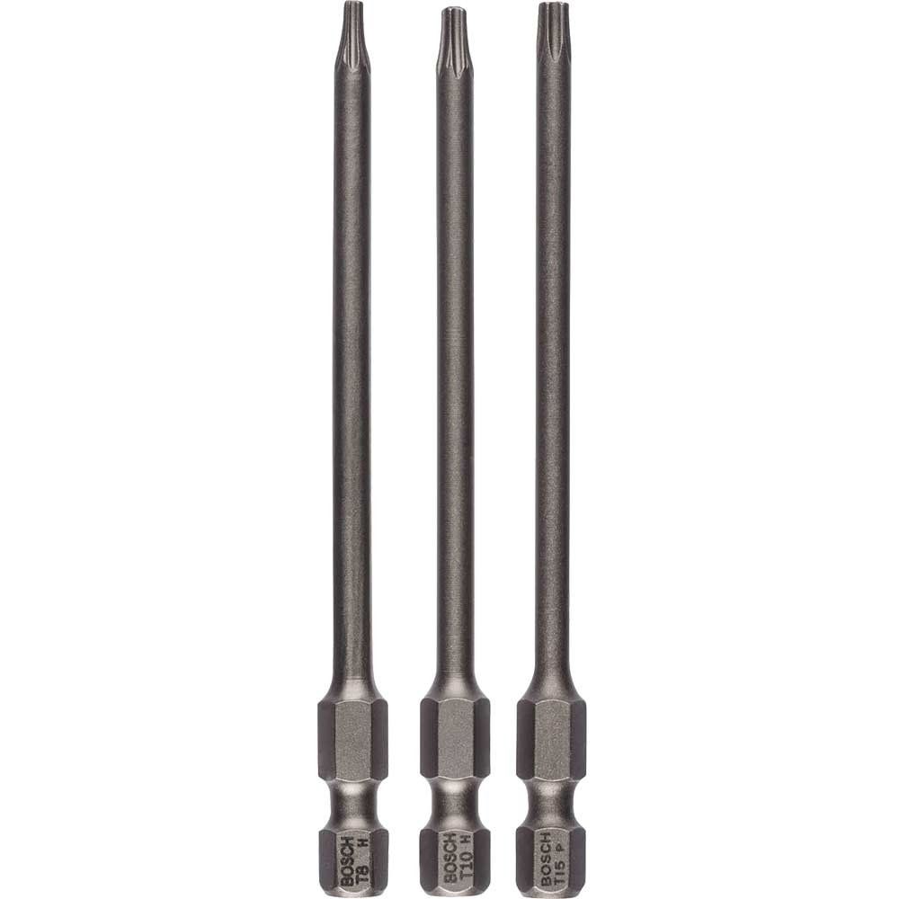 Bosch 3 Piece Extra Hard Torx Screwdriver Bit Set - Image 1