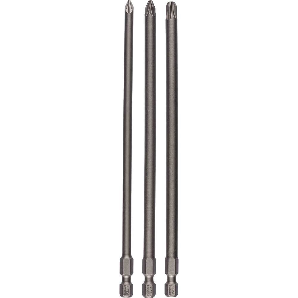 Bosch 3 Piece Pozi Screwdriver Bit Set - Image 1