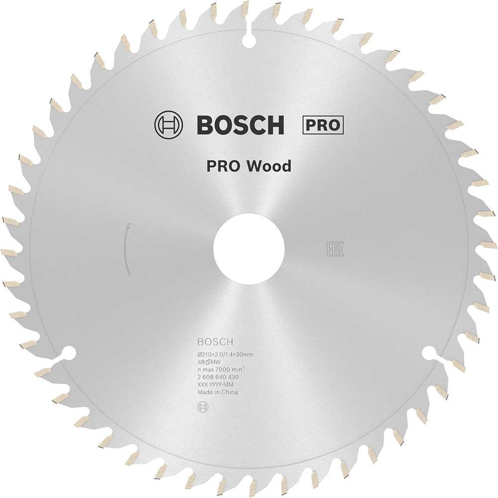 Bosch PRO Wood Cutting Mitre Saw Blade 210mm 48T 30mm - Image 1