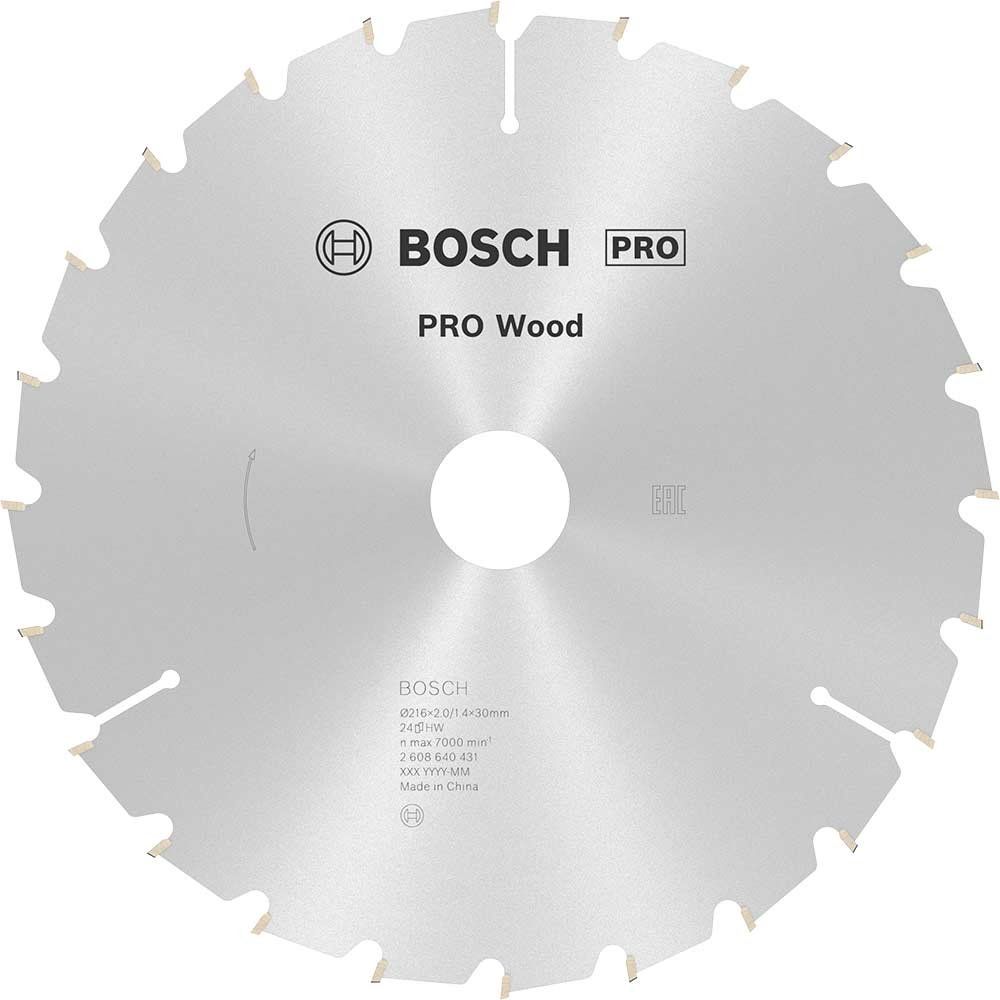 Bosch PRO Wood Cutting Mitre Saw Blade 216mm 24T 30mm - Image 1