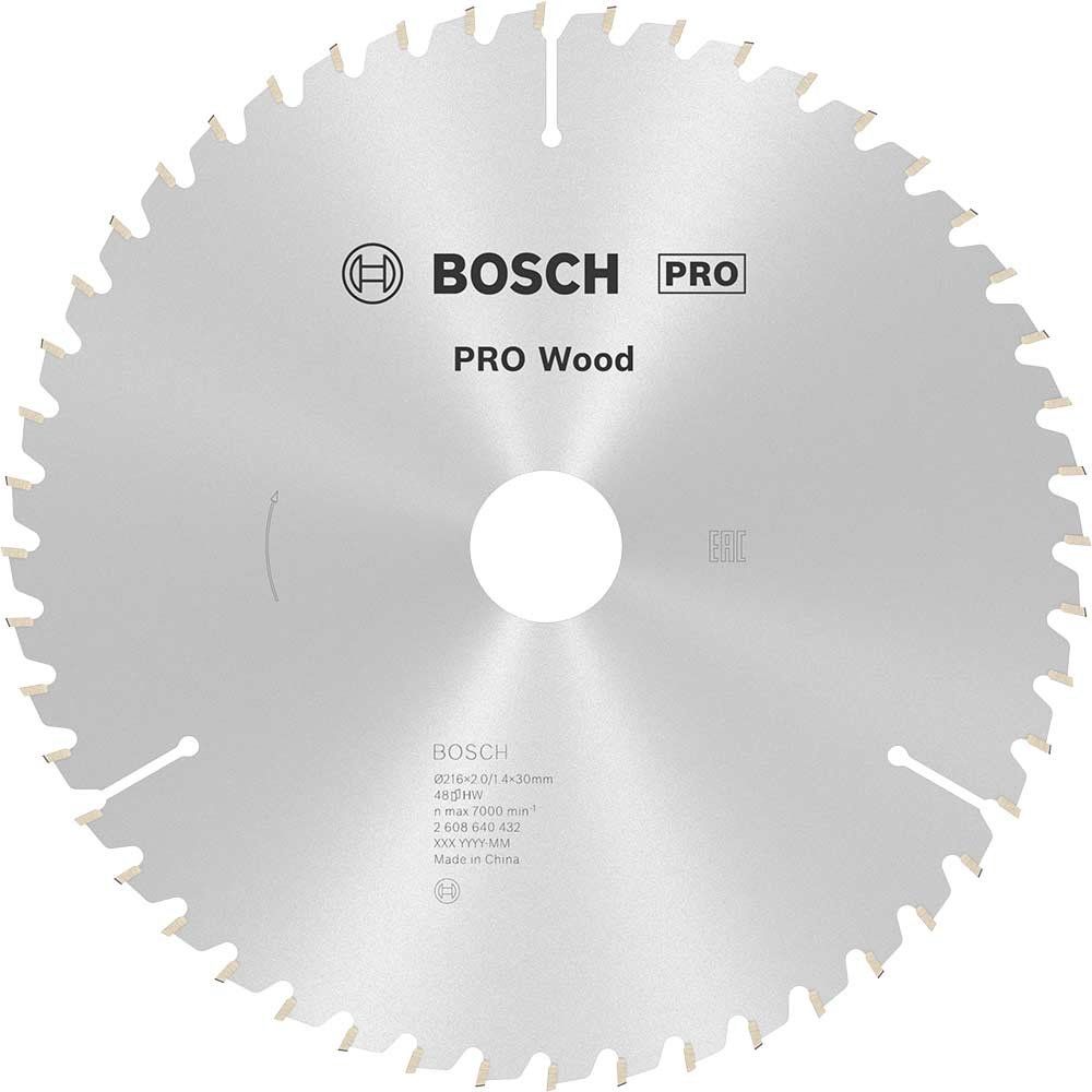 Bosch PRO Wood Cutting Mitre Saw Blade 216mm 48T 30mm - Image 1
