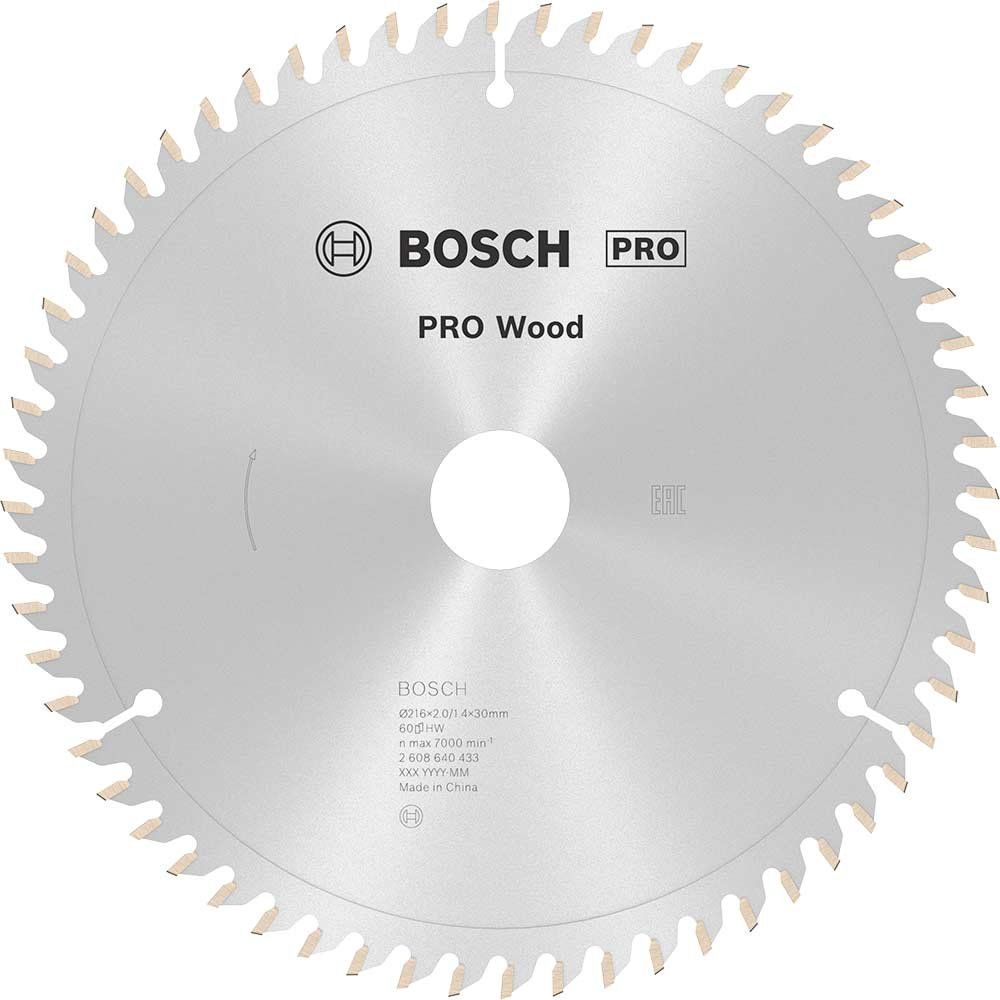 Bosch PRO Wood Cutting Mitre Saw Blade 216mm 60T 30mm - Image 1