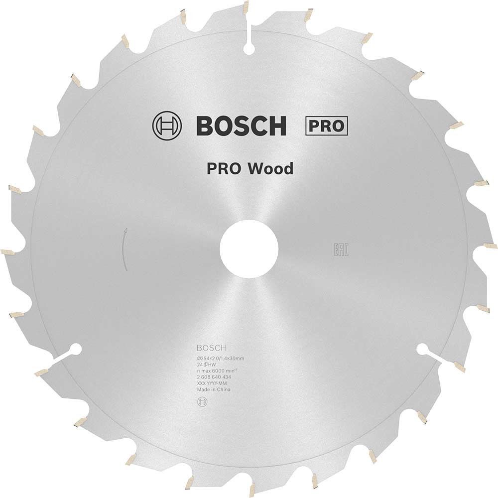 Bosch PRO Wood Cutting Mitre Saw Blade 254mm 24T 30mm - Image 1