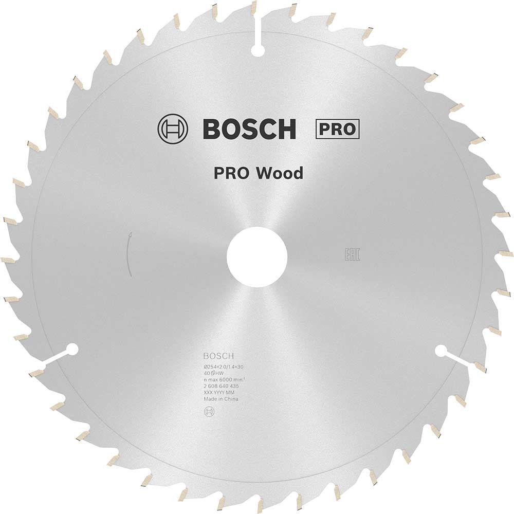 Bosch PRO Optiline Wood Cutting Mitre Saw Blade 254mm 40T 30mm - Image 1