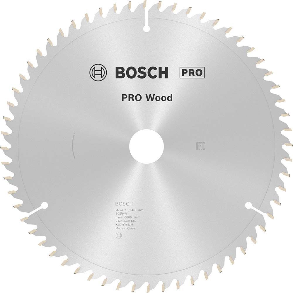 Bosch PRO Wood Cutting Mitre Saw Blade 254mm 60T 30mm - Image 1