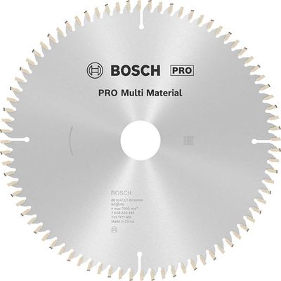 Bosch PRO Multi Material Cutting Mitre and Table Saw Blade 210mm 80T 30mm