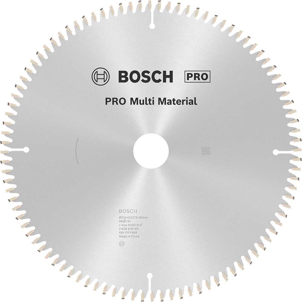 Bosch PRO Multi Material Cutting Mitre and Table Saw Blade 254mm 96T 30mm - Image 1
